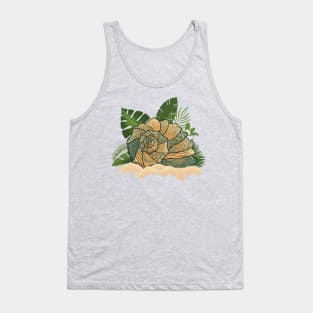 Seashell patterns decoration showcase Tank Top